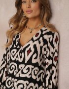 rosa Rochie Neagră Maxi cu fante și buzunare inserate Ranno