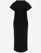 rosa Rochie oversize din bumbac cu buzunare și decolteu în V Iphne Neagră
