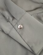 rosa Rochie petrecută verde din satin cu elastic și lanț în talie Shaffa