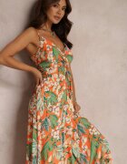rosa Rochie Portocalie Nourane