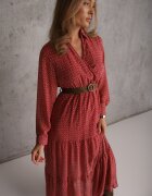 rosa Rochie Roșie Cu curea Agareope