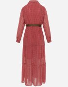 rosa Rochie Roșie Cu curea Agareope