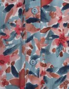 rosa Rochie Roz-Albastră cu Despicătură și Imprimeu Floral Phaelerine