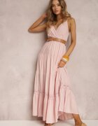 rosa Rochie Roz cu curea Asoonice