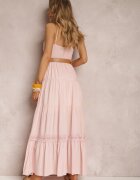rosa Rochie Roz cu curea Asoonice