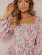 rosa Rochie Roz-verde Agaris