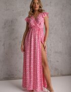rosa Rochie Rozalie din Viscoză Appamene