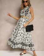rosa Rochie tip cămașă Neagră Fără mâneci Din bumbac Cu curea cu cataramă Mirasitia