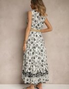 rosa Rochie tip cămașă Neagră Fără mâneci Din bumbac Cu curea cu cataramă Mirasitia