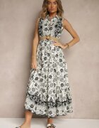rosa Rochie tip cămașă Neagră Fără mâneci Din bumbac Cu curea cu cataramă Mirasitia