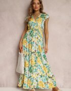 rosa Rochie Verde-Bej Fionowen