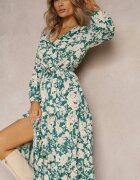 rosa Rochie Verde Chrysice