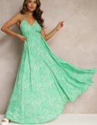 rosa Rochie Verde Cloș Legată la gât din viscoză Frederica