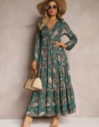 rosa Rochie Verde Demestra