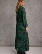 rosa Rochie Verde închis Cloche cu cordon de legat Blerore