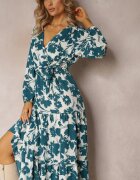 rosa Rochie Verde Kharano
