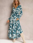 rosa Rochie Verde Kharano
