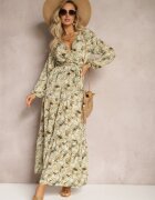 rosa Rochie Verde Petrecută Maxi Fisa