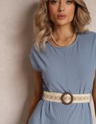 rosa Salopetă Albastră cu curea Artyse