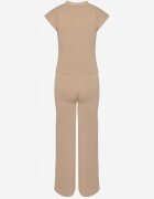 rosa Set Bej Vestă și Pantaloni Regular Annavie