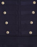 rosa Set elegant din tricot cu vâscoză Napoleon Jacket și fustă creion Liomix Bleumarin