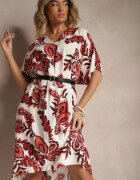 rosita Rochie Bordo cu Viscoză In și Zirconii Sadevore