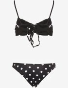 rosse line Bikini Alb cu buline și aplicații florale Sutien și Chiloți Loritia