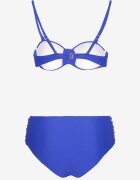 rosse line Bikini Albastre Slip și Sutien cu cupe întărite cu încrețituri Vintelle