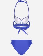 rosse line Bikini Albastru Chiloți Figi cu Decupaje și Sutien cu Bretele Decorative Kinalana