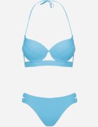 rosse line Bikini Chiloți albastru deschis cu decupaje și Sutien cu bretele decorative Kinalana