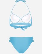 rosse line Bikini Chiloți albastru deschis cu decupaje și Sutien cu bretele decorative Kinalana