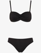 rosse line Bikini Negru 2 Perechi Chiloți tip slip și Sutien cu prindere la spate Galanoria