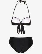 rosse line Bikini Negru Sutien cu înnodare și Chiloți tip slip Fevarelia