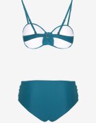rosse line Bikini Slip Bleumarin și Sutien Întărit cu Încrețituri Vintelle