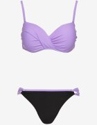 rosse line Bikini violet Chiloți slip și Sutien cu încrețituri Sepiana