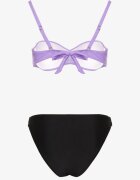 rosse line Bikini violet Chiloți slip și Sutien cu încrețituri Sepiana