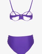 rosse line Bikini Violet Slip și Sutien cu burete cu încrețituri Vintelle