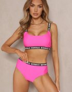 rosse line Chiloți bikini tip slip și Sutien sport Roz Cu inscripții Nevoneira