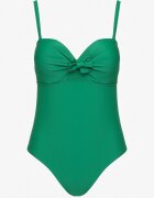 rosse line Costum de baie verde închis cu legătură decorativă Temelea