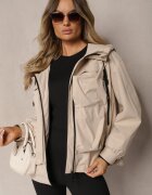 rosse line Jachetă Bej în stil windbreaker decorată cu buzunare Bralisa