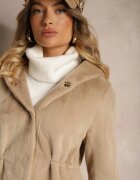 rosse line Jachetă Parka Bej cu blană și glugă Evelinne