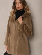 rosse line Jachetă Parka De blană Verde închisă Cu glugă Evelinne