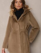 rosse line Jachetă Parka De blană Verde închisă Cu glugă Evelinne