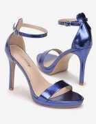  Sandale Albastre Elegante cu toc stiletto cu vârf rotund Yemaria