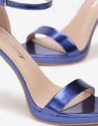  Sandale Albastre Elegante cu toc stiletto cu vârf rotund Yemaria