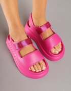  Sandale Fucsia cu platformă în stil sportiv Lisilia