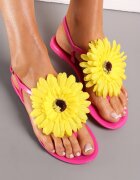  Sandale japoneze Roz cu Floare Tristiva