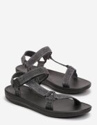  Sandale Negre cu Baretă cu Velcro Lorarand