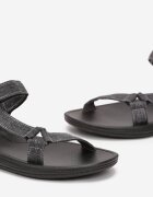  Sandale Negre cu Baretă cu Velcro Lorarand