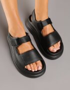  Sandale Negre cu platformă stil sportiv Lisilia